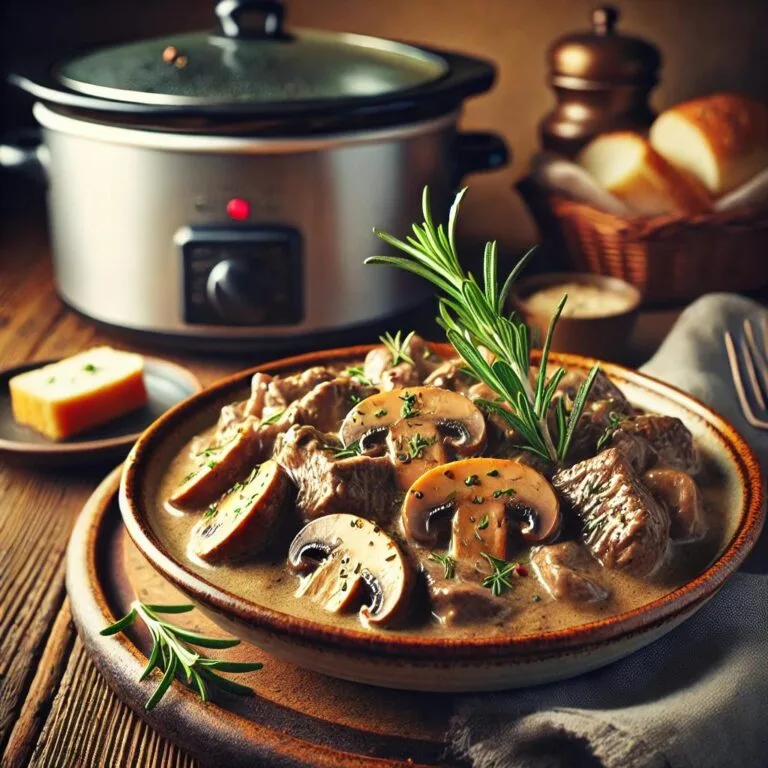 Easy beef stroganoff slow cooker recipe rosemary
