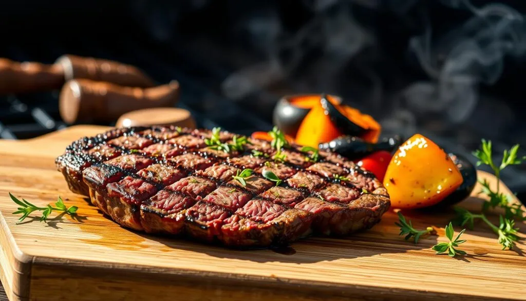 Grilled thin steak Grilled thin steak