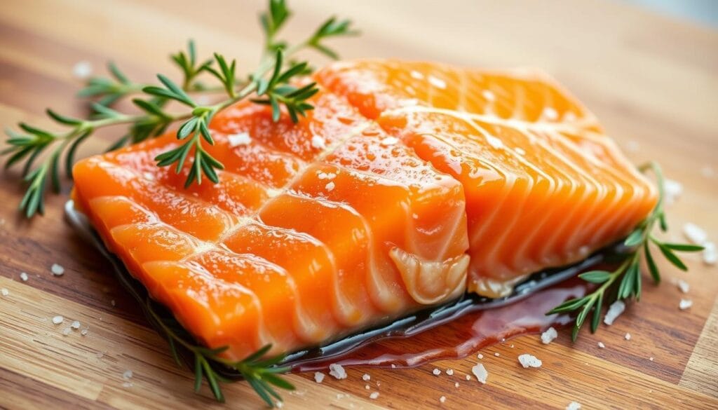 Salmon with pellicle Salmon with pellicle