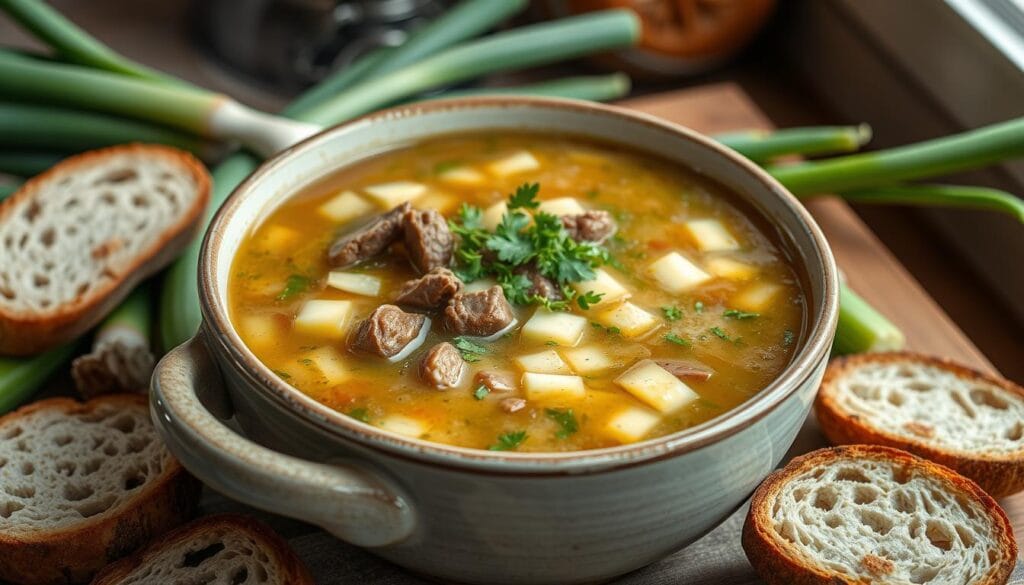 hearty beef leek soup hearty beef leek soup