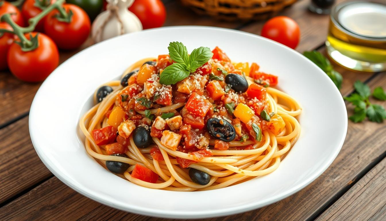 mediterranean spaghetti sauce recipe no meat