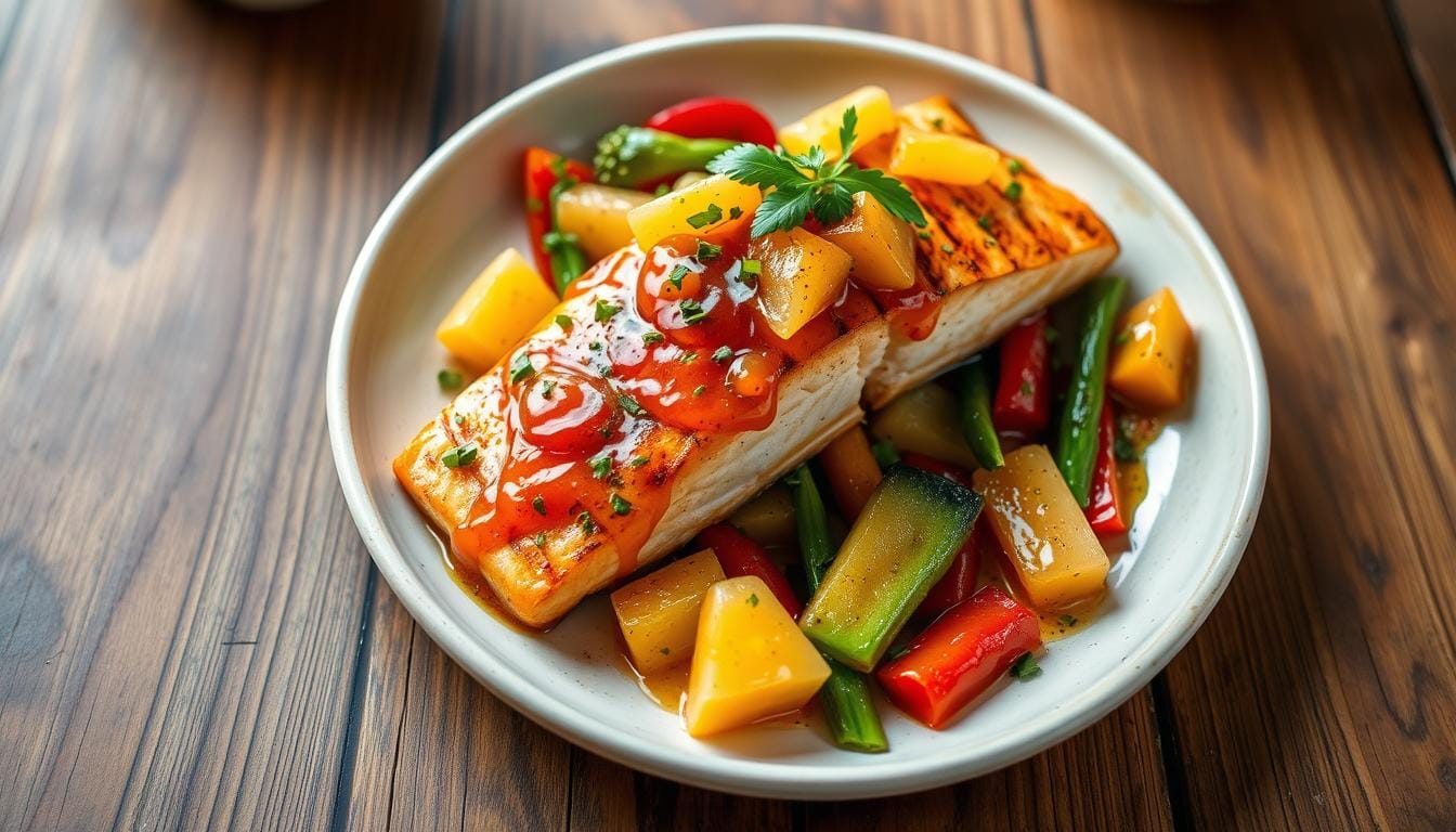 pineapple chili salmon recipe
