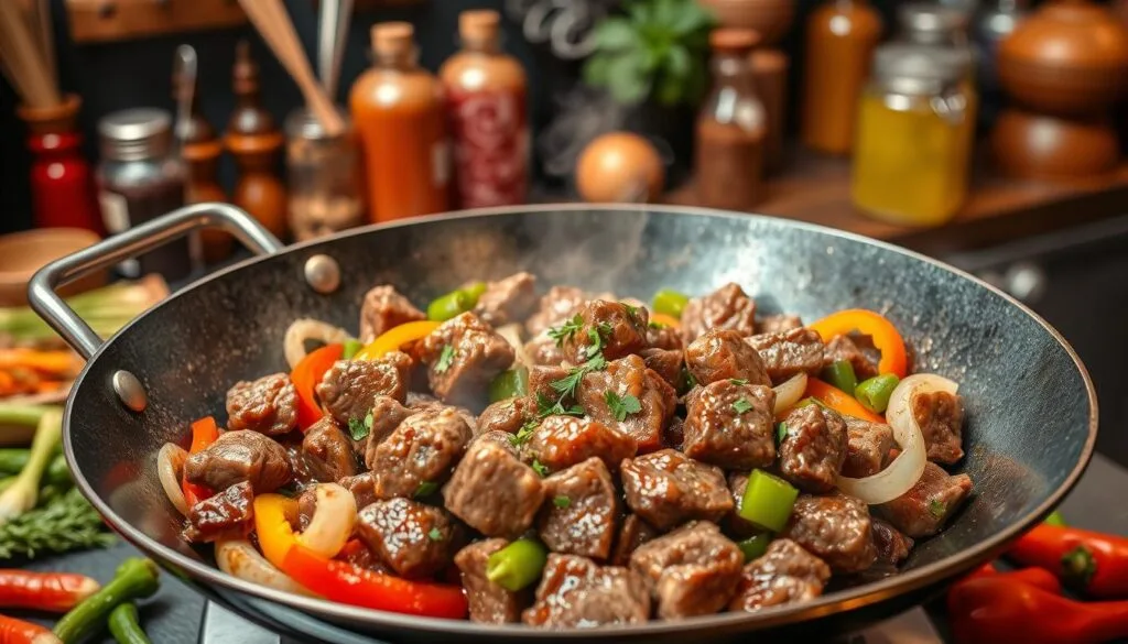 wok-fried beef wok-fried beef
