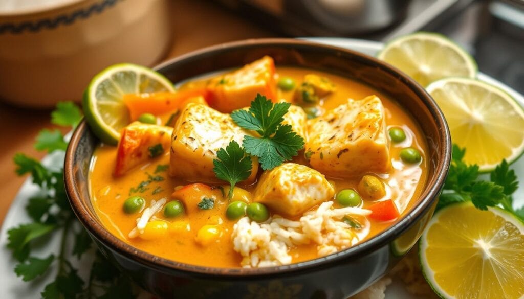 coconut salmon curry