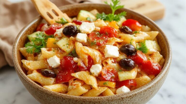 chilled noodle vegetable dish