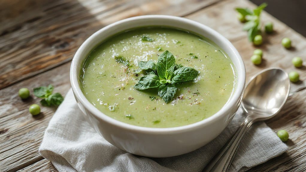 chilled pea soup recipe
