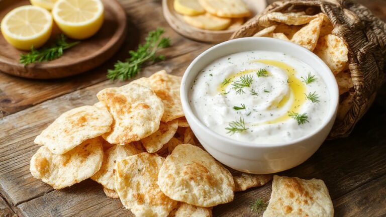 creamy greek dip snack