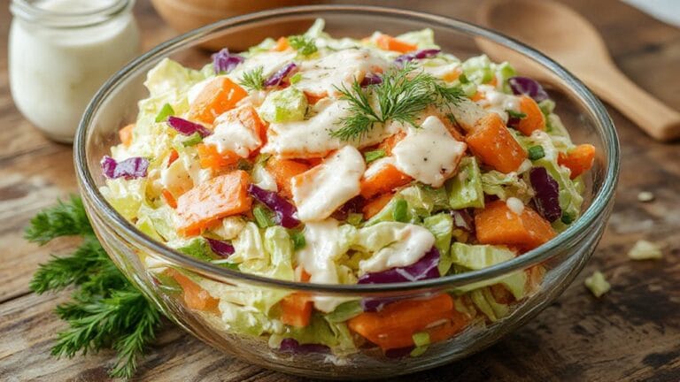 crunchy ranch flavored coleslaw