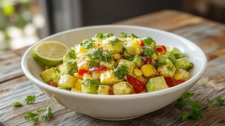 fresh avocado corn mix