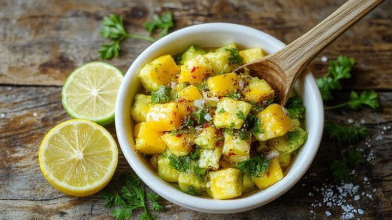 fresh mango avocado salsa