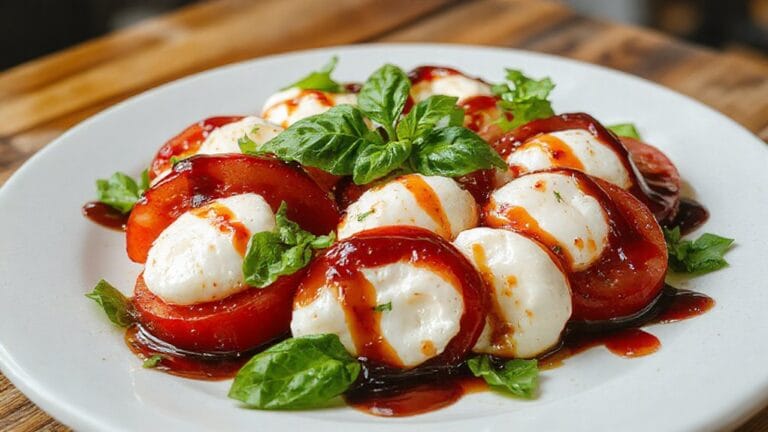 fresh mozzarella tomatoes basil