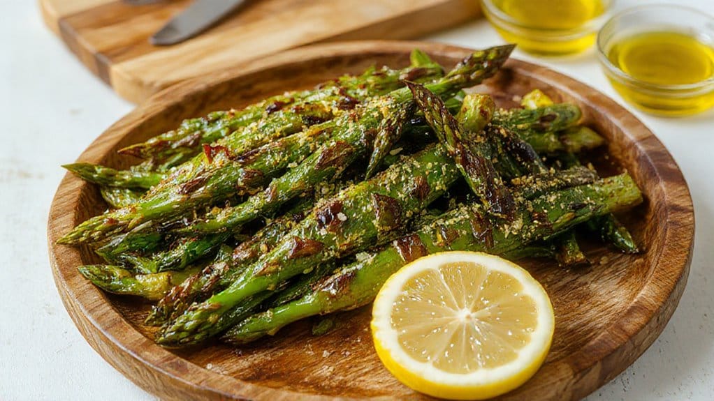 grilled asparagus with lemon