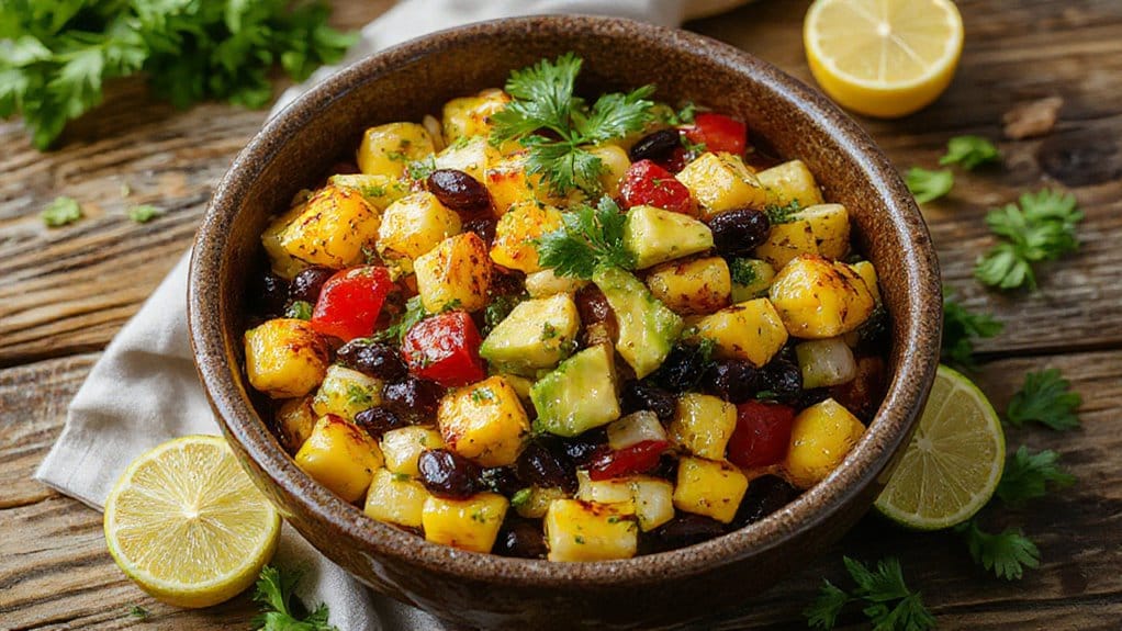 grilled corn black bean salad