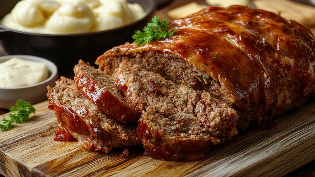 homemade meatloaf comfort food