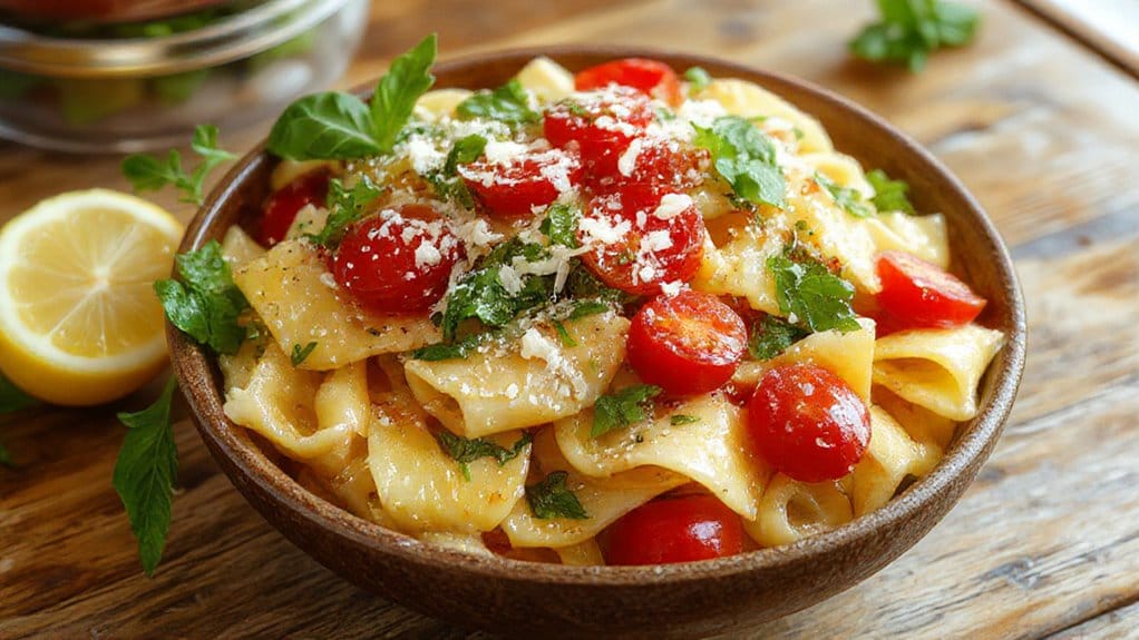 lemon basil pasta salad