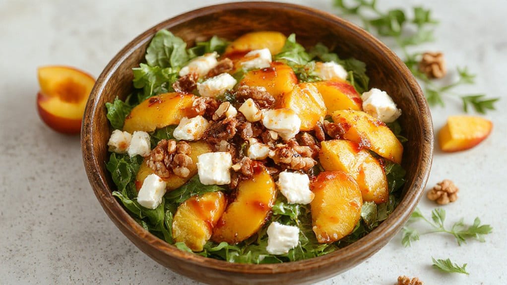 peach arugula salad recipe