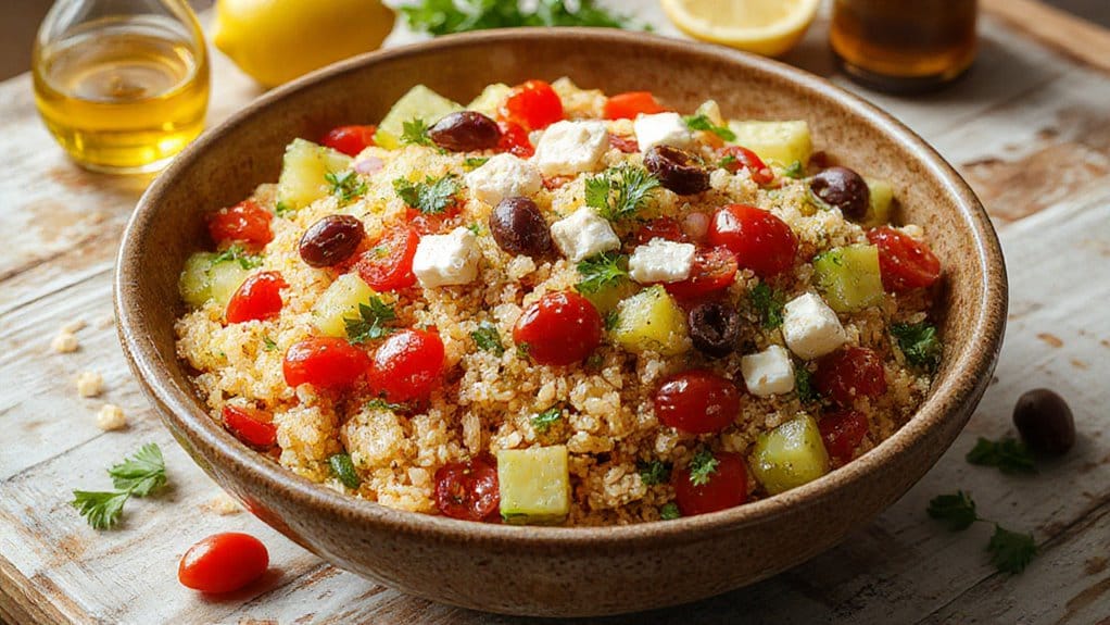 revitalizing cold quinoa salad