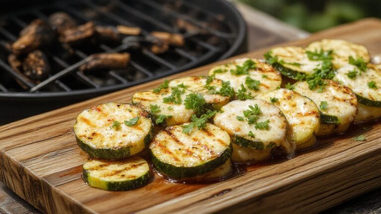 savory grilled zucchini dish