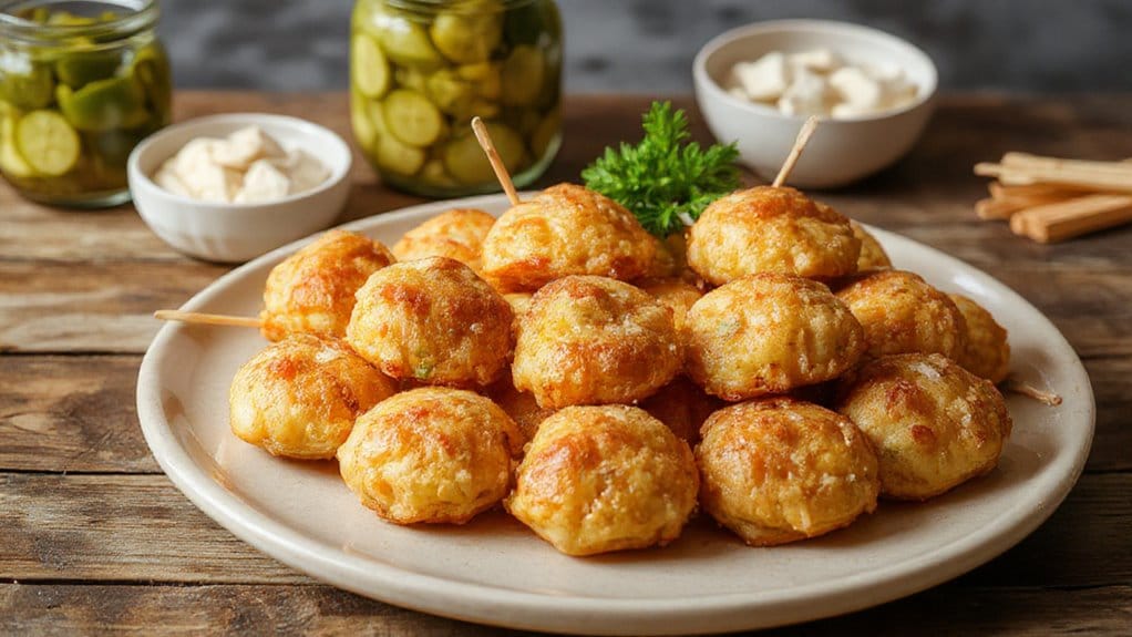 savory pickle cheeseburger snacks