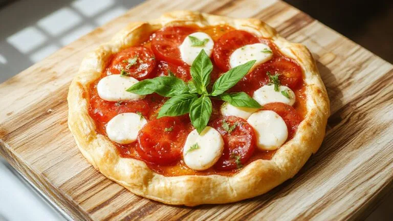 savory tomato mozzarella pastry