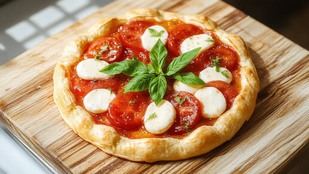 savory tomato mozzarella pastry