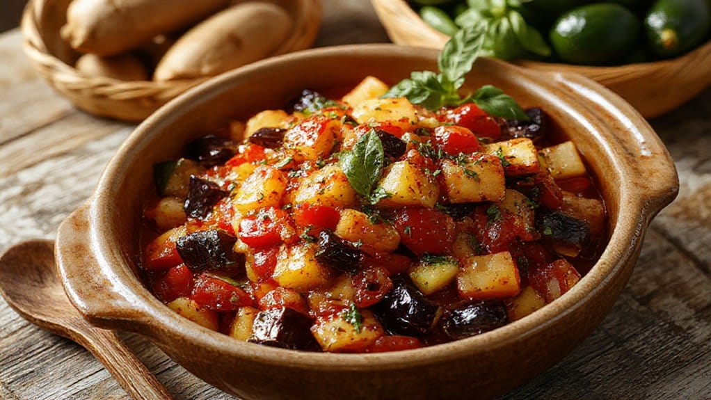 vibrant summer vegetable dish