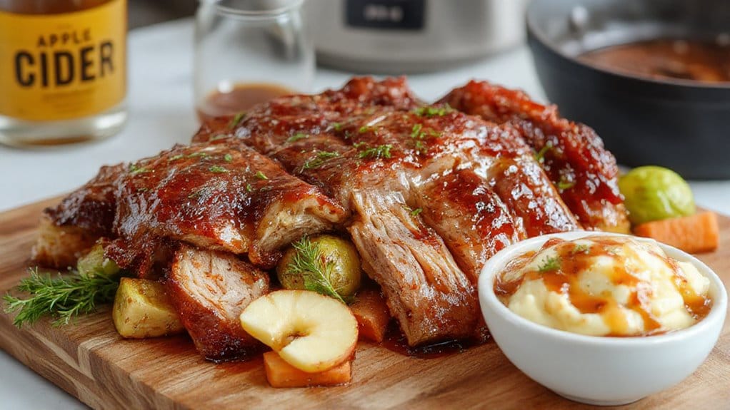 apple cider pork belly