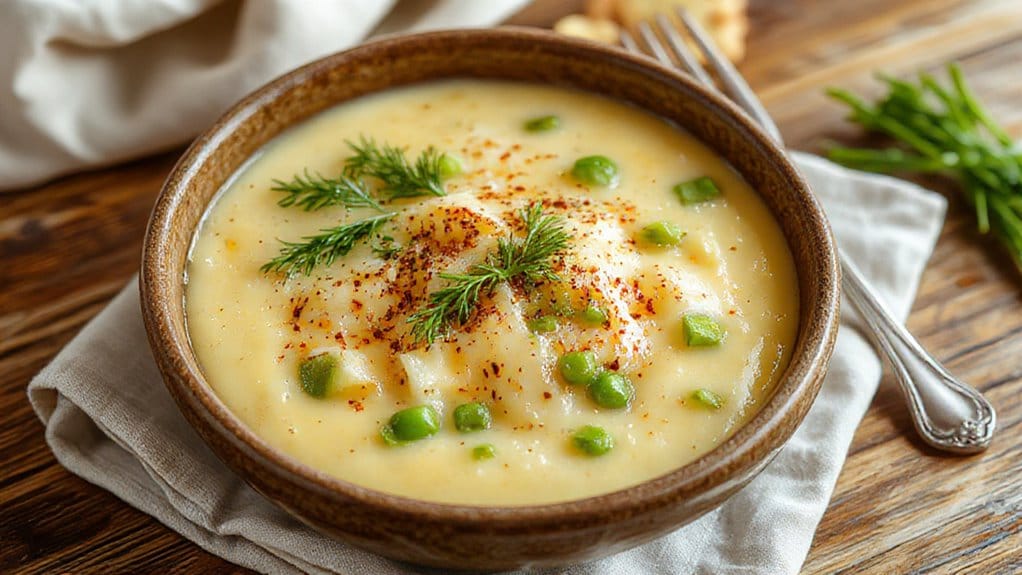 cheesy grits with vegetables