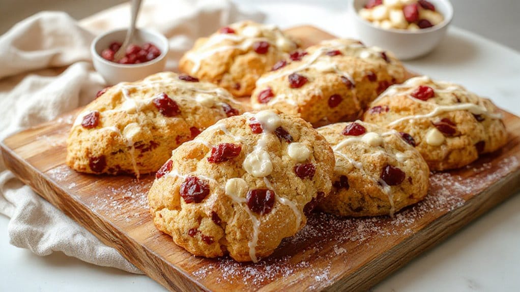 cranberry chocolate chip scones