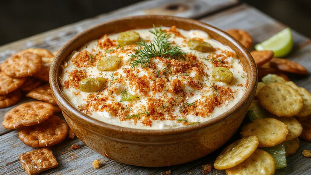 creamy fried pickle dip