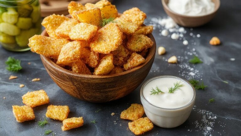 crispy pickle flavored fries