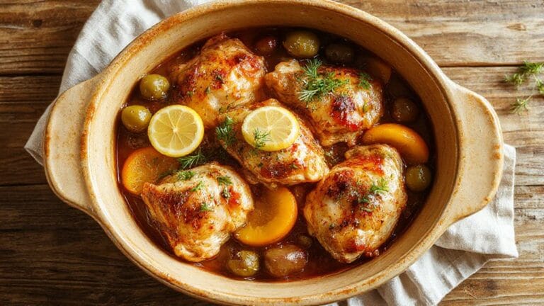 delicious mediterranean chicken dish