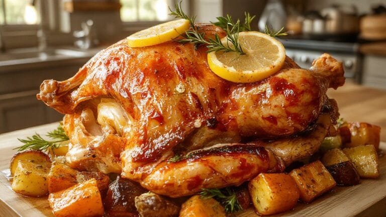 flavorful roasted chicken dish