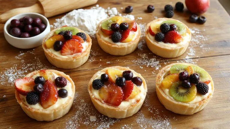 fresh seasonal fruit tarts