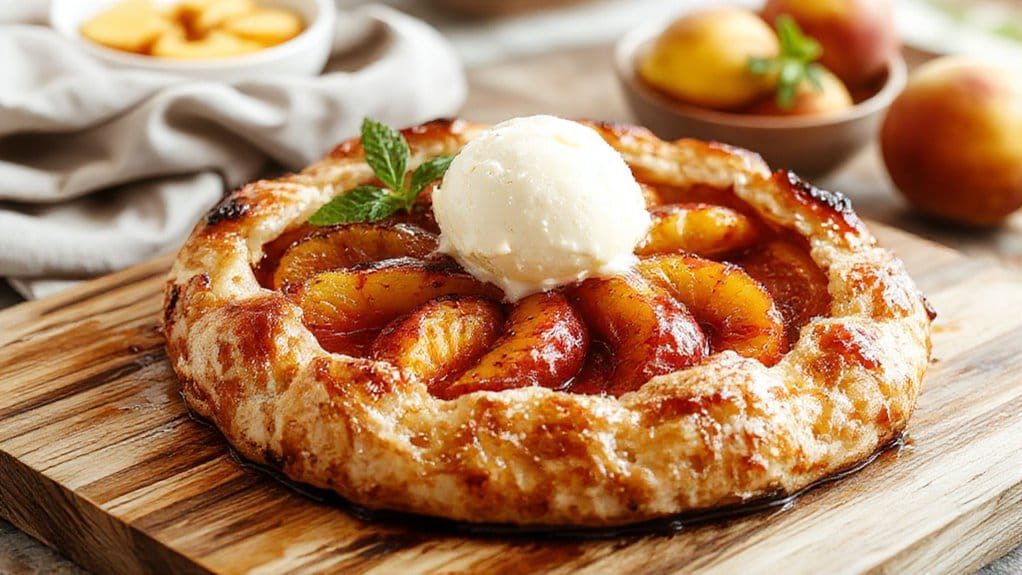 grilled peach galette recipe