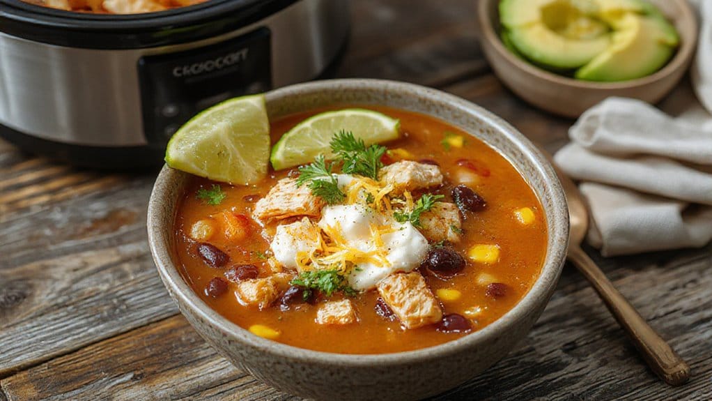 hearty chicken taco soup