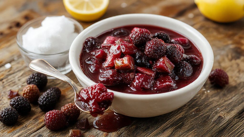 mulberry rhubarb dessert recipe