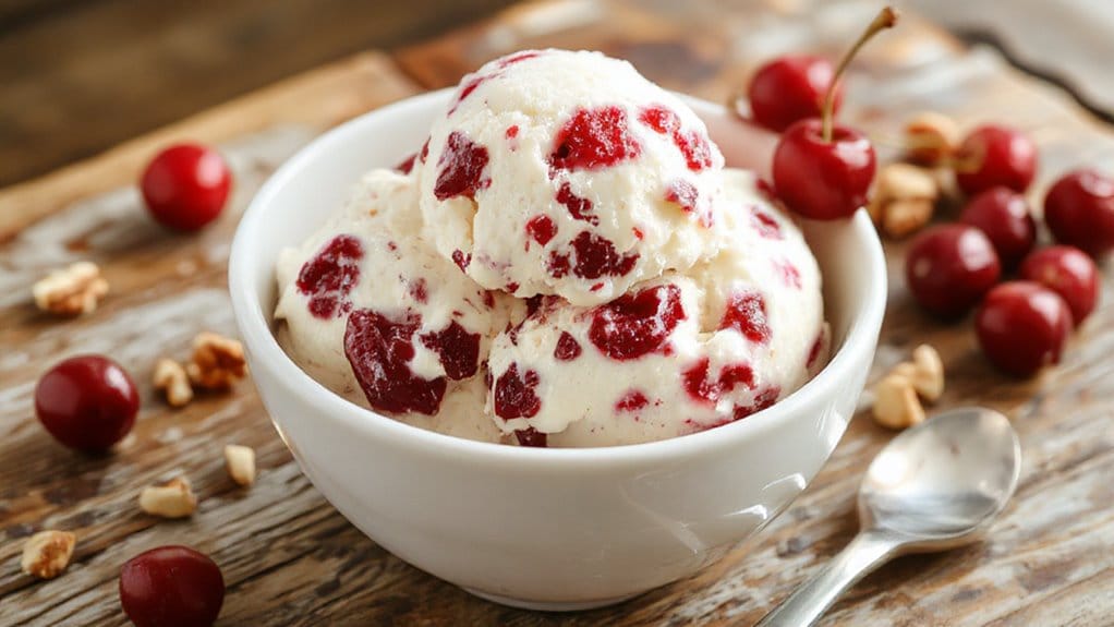 no churn cherry nut ice cream