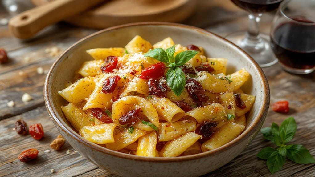 pasta with sun dried tomatoes