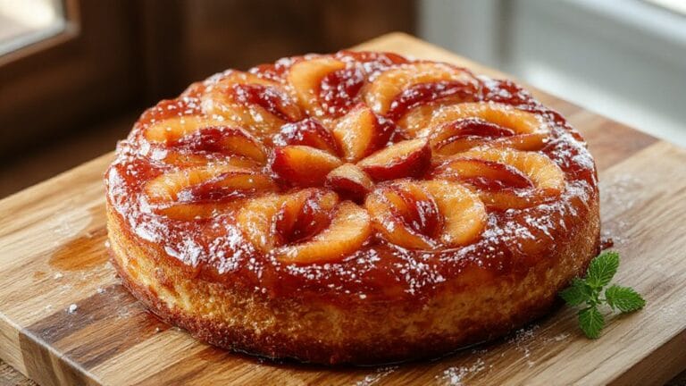 plum upside down dessert
