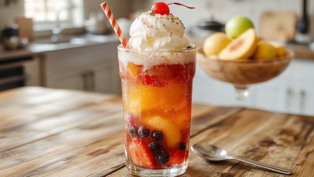 refreshing fruit soda floats