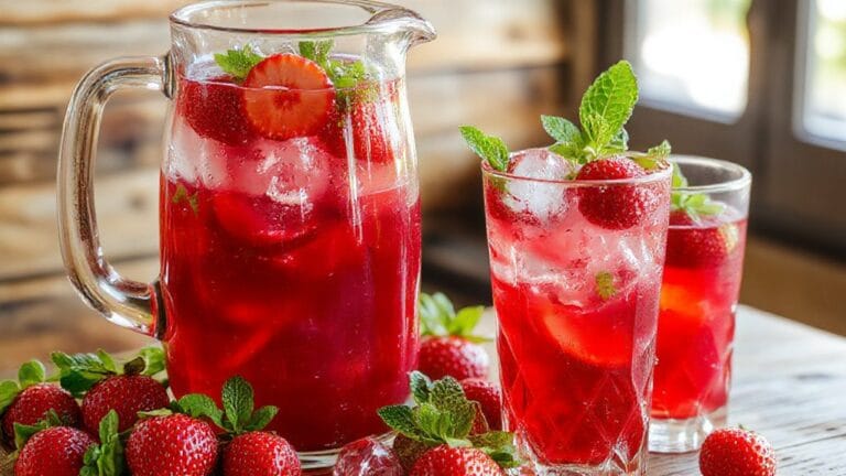 refreshing strawberry frozen dessert