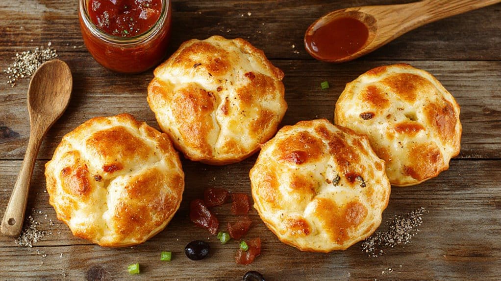 savory individual pizza pies