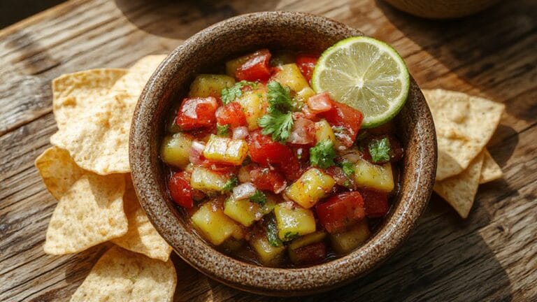 spicy pickled tomato salsa