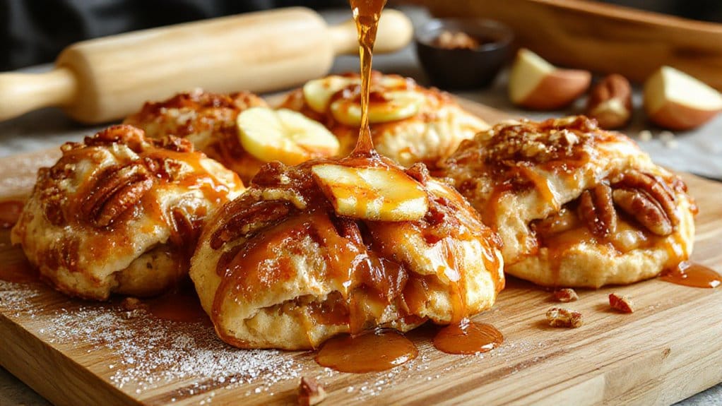 sweet pastry with apples