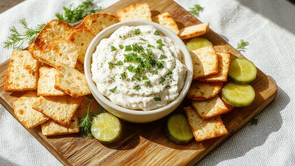 tangy pickle cream cheese dip