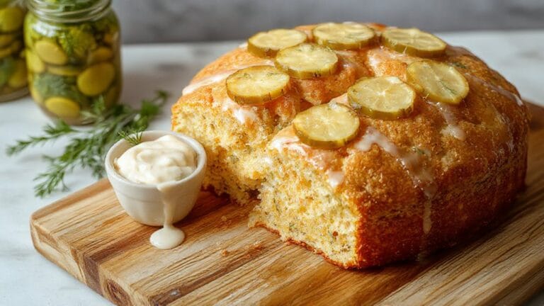 unconventional dessert featuring pickles