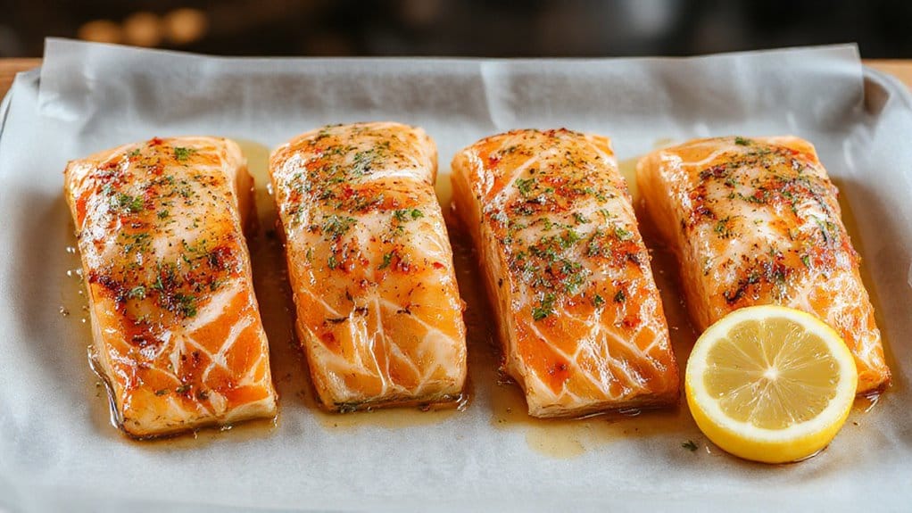 baked salmon with herbs