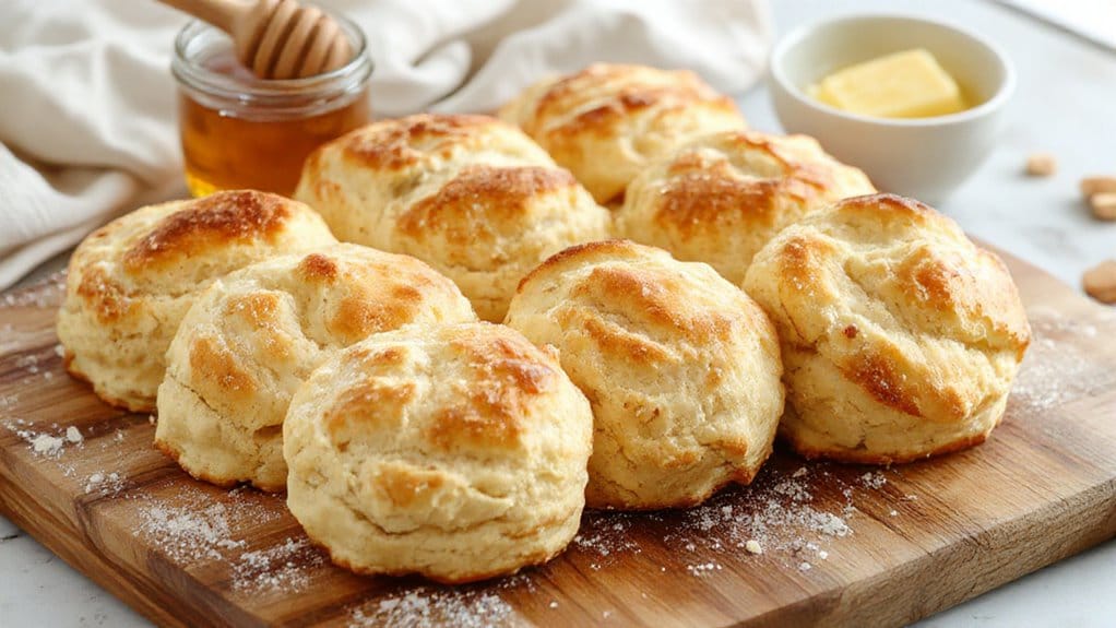 baking delicious buttery biscuits