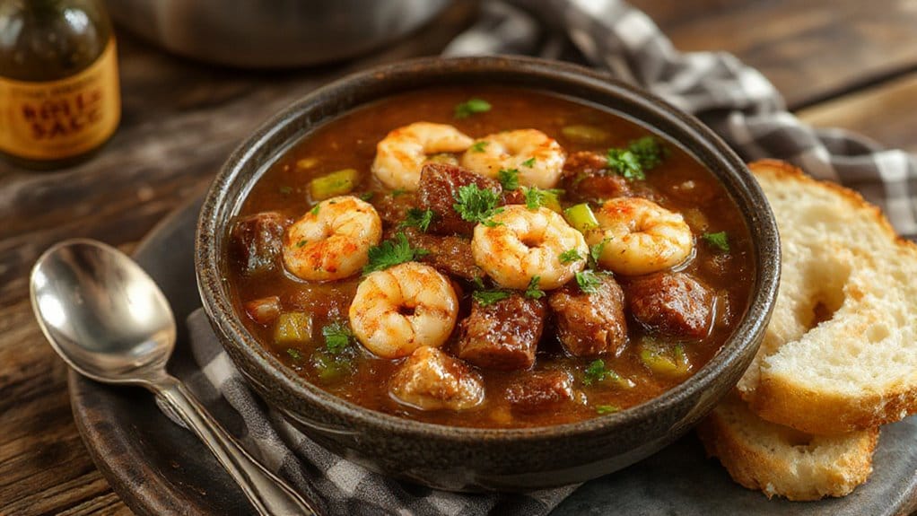 cajun stew with seafood